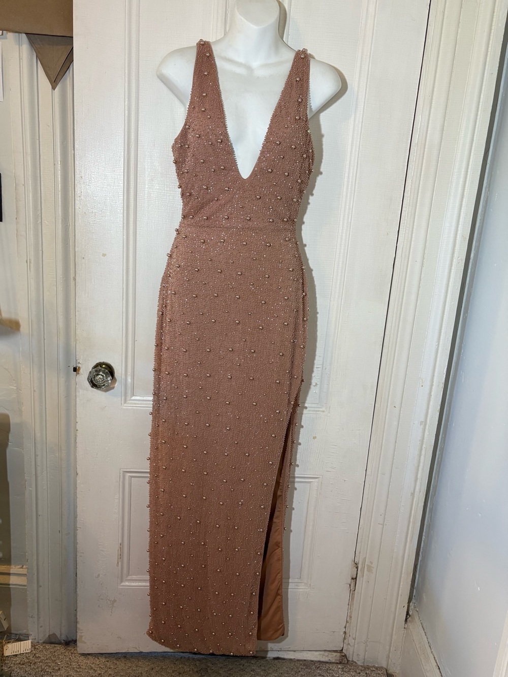Marylin Monroe vintage style beaded gown size 6 Evening wedding costume stage - Picture 4 of 9